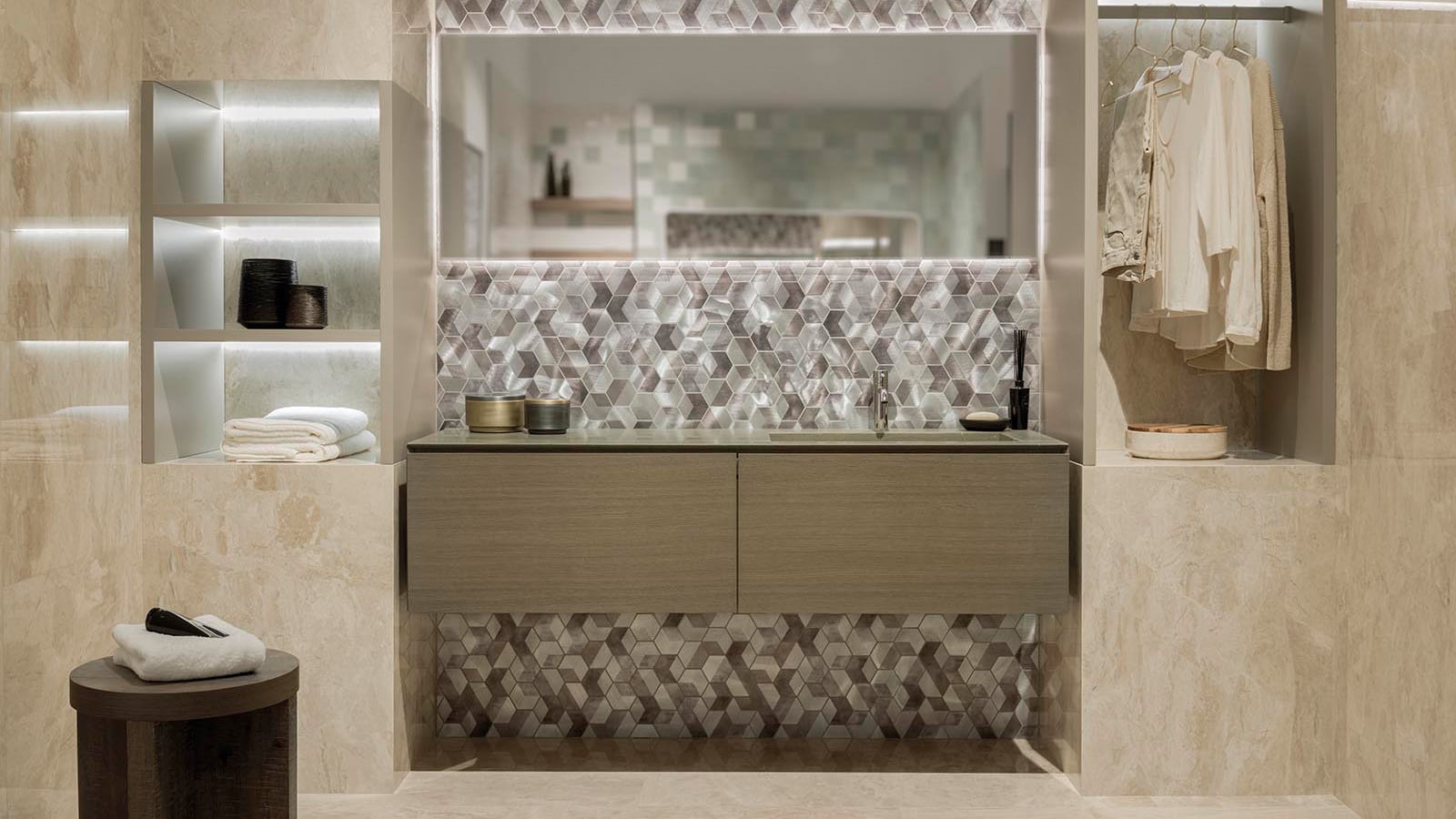 How to combine colourful furniture in your bathroom