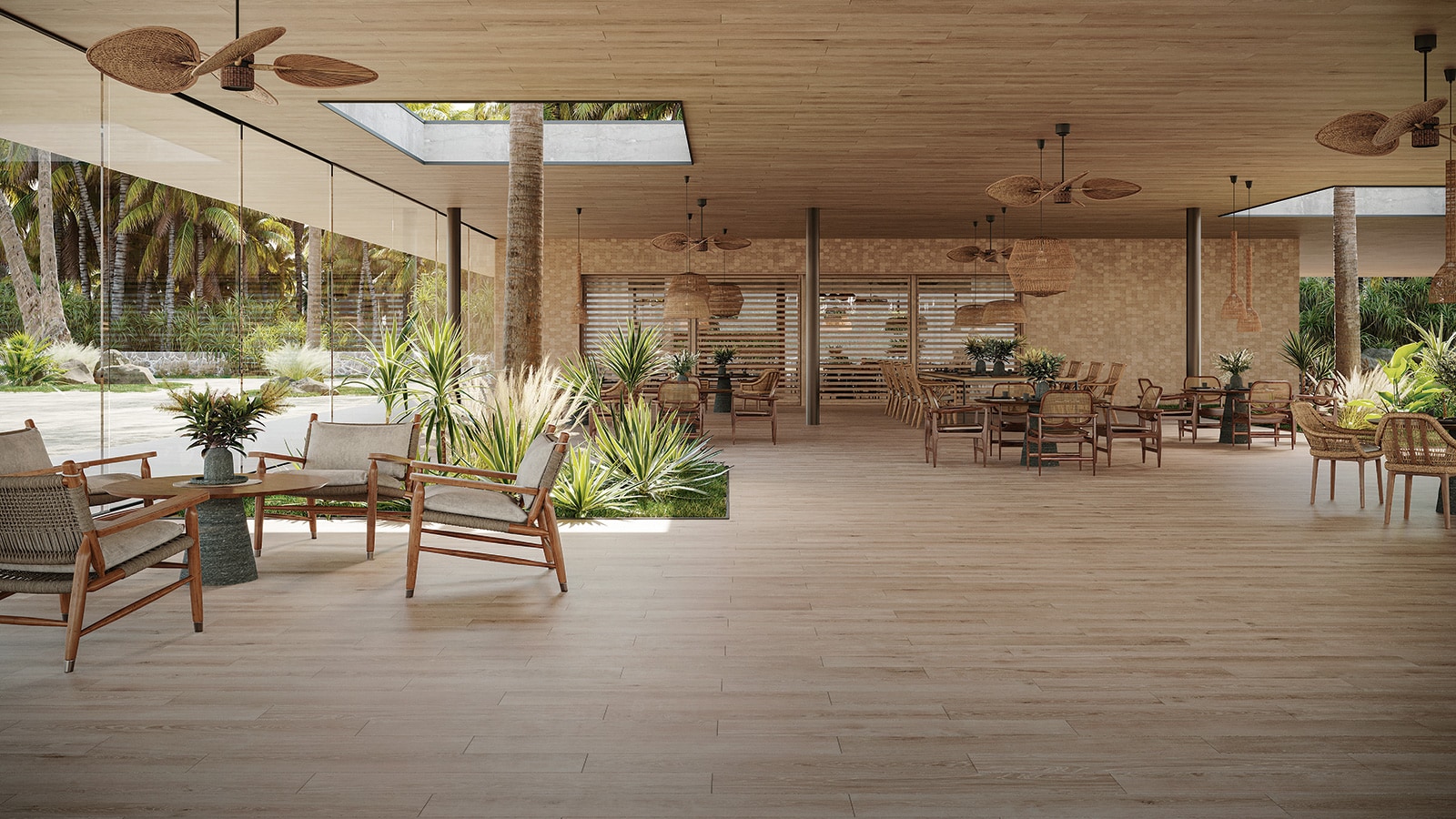 Il legno ceramico, l'opzione più pratica per pavimentare i terrazzi