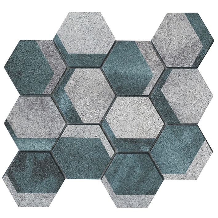 UNIVERSE HEXAGON GREEN 26.7X23X0.8