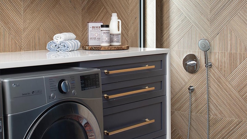 Utility room flooring and cladding