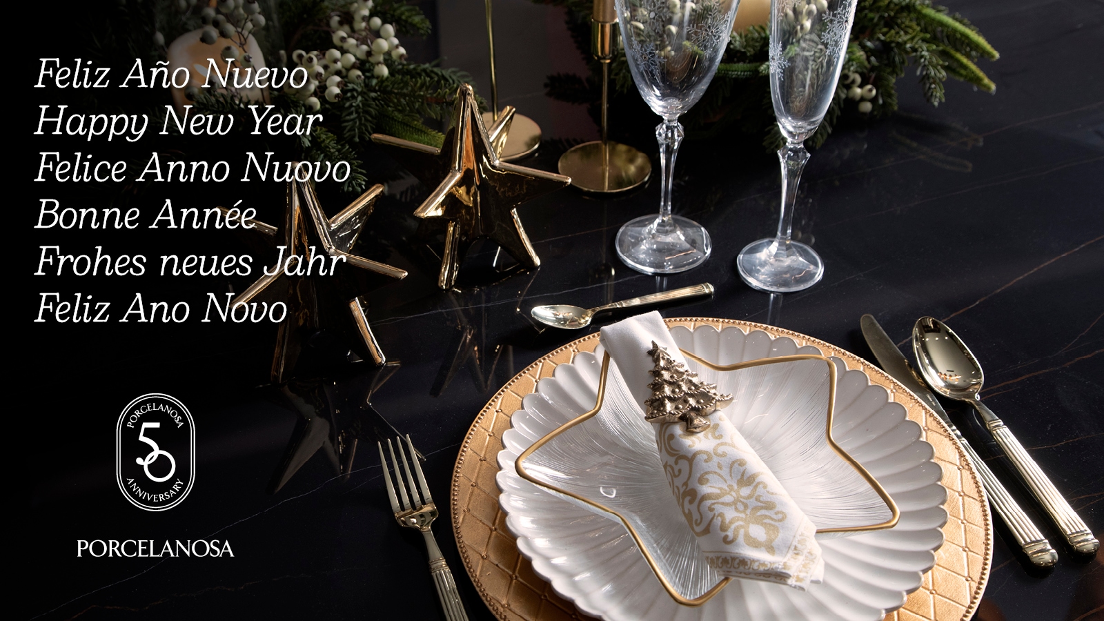 PORCELANOSA wishes you a happy New Year