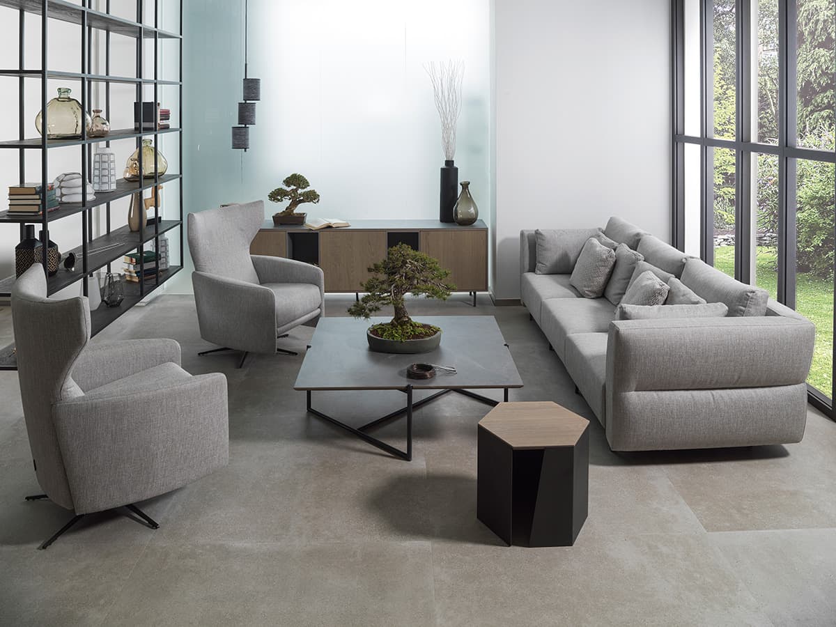 Modern industrial living room