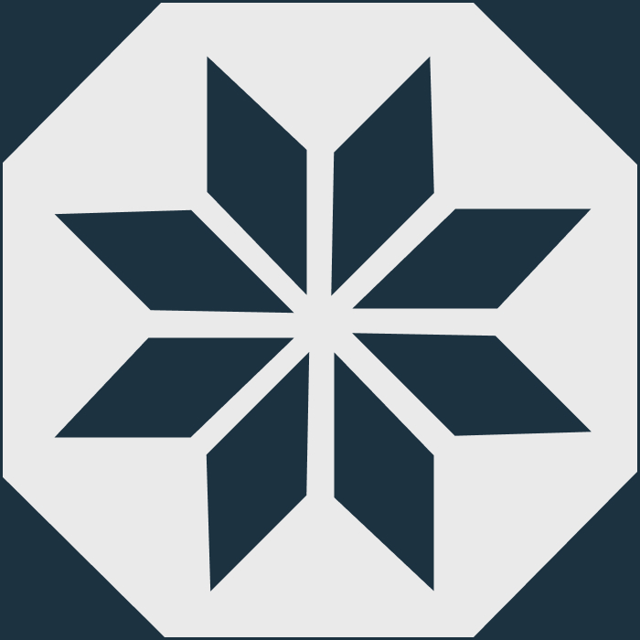Central star motif tiles