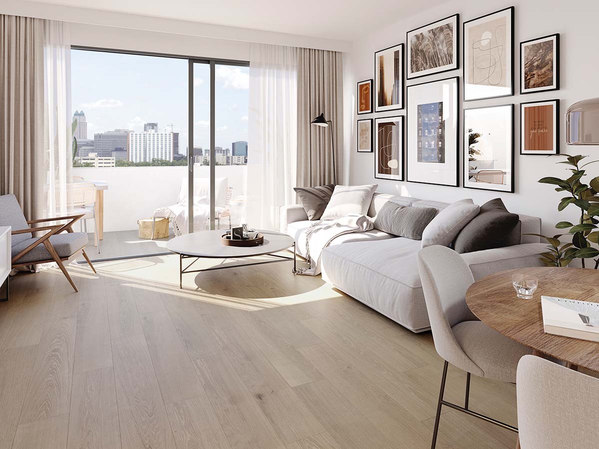 Small living room floor tile design