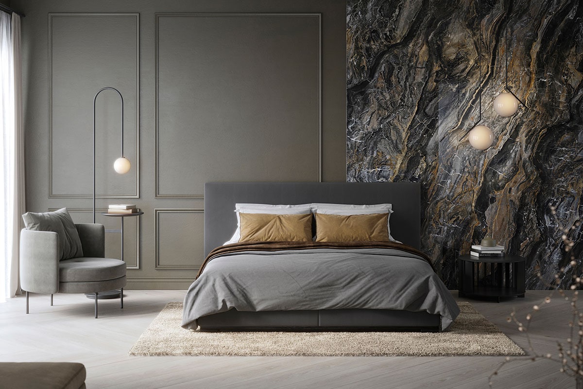 Brown modern bedroom online