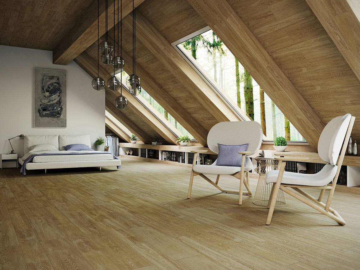 Modern attic bedroom ideas