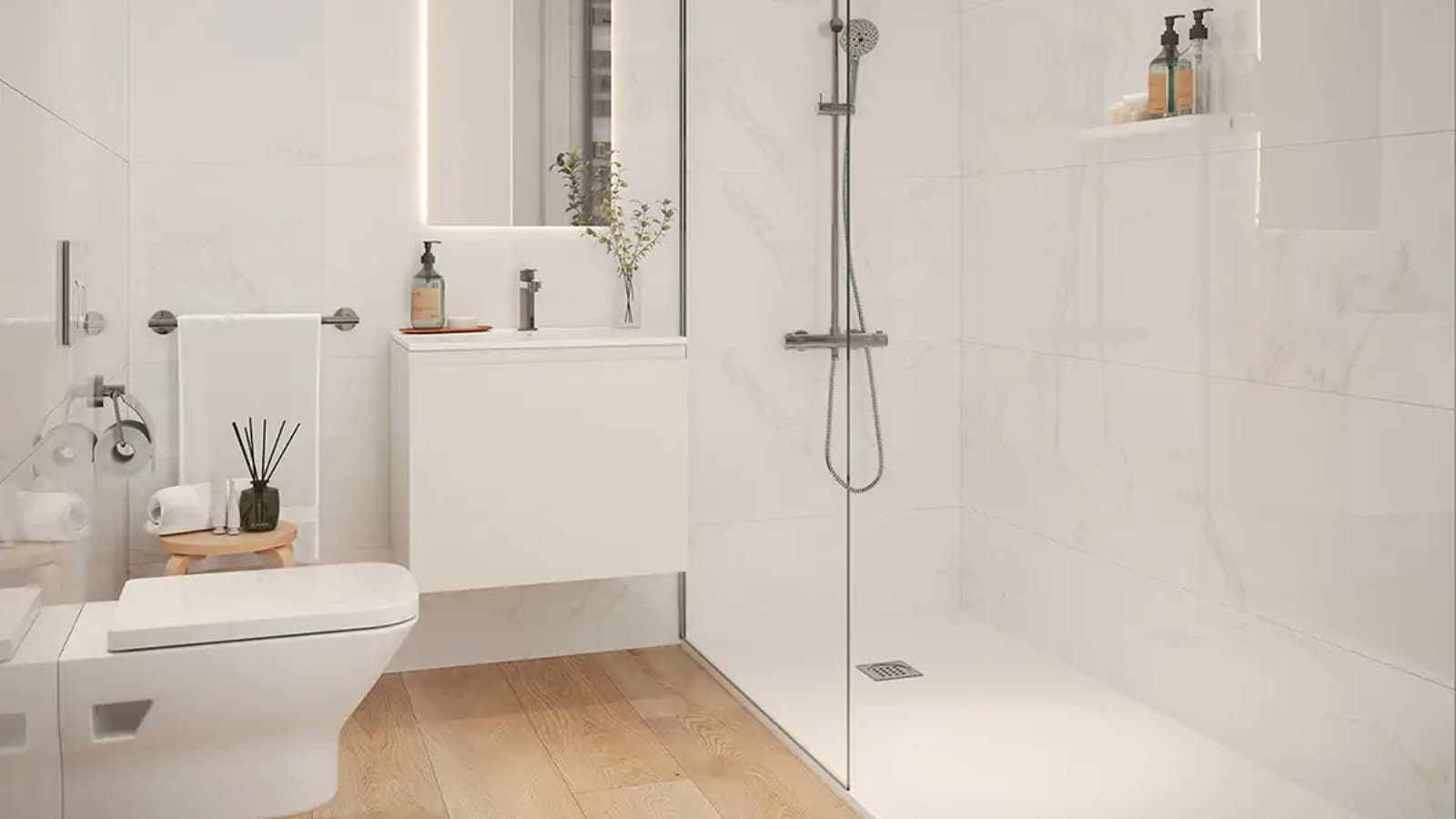 8 elementos imprescindibles en la distribución de baños pequeños