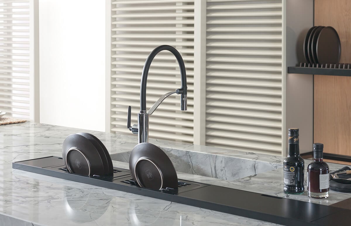 Black Kitchen Taps for Stunning Kitchen Designs Porcelanosa