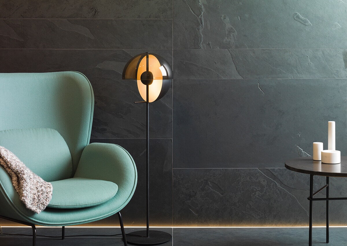 Natural Black slate wall tile