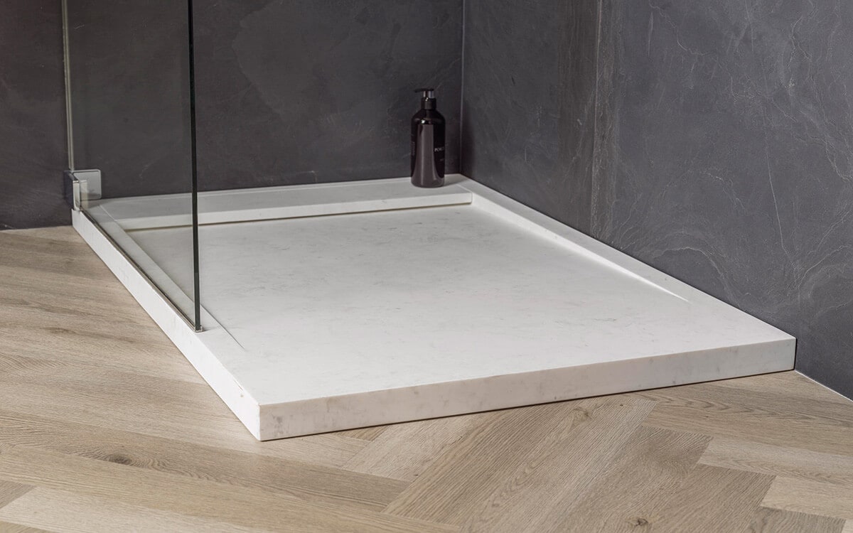 Natural stone modern shower tray
