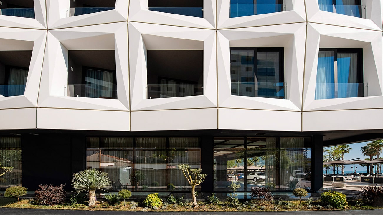 Chic Boutique Hotel & Spa: minimalist, futuristic architecture