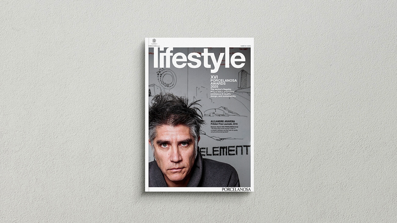 Alejandro Aravena, winner of the 2016 Pritzker Prize, features in the latest issue of Porcelanosa Lifestyle