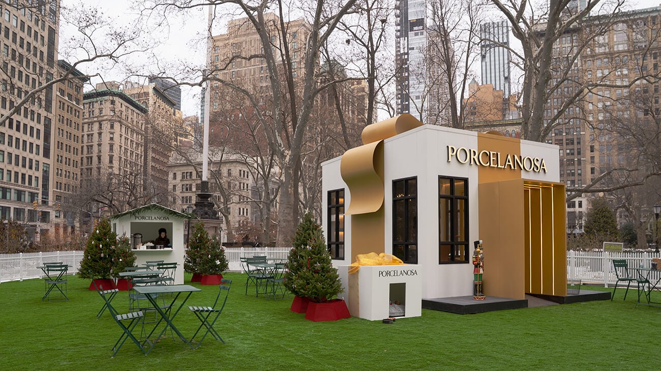 Porcelanosa celebrates Christmas in New York with The Materialist Gift