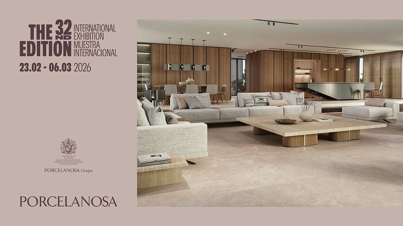 Porcelanosa takes another step forward in the concept of the 32nd edition of its International Exhibition.