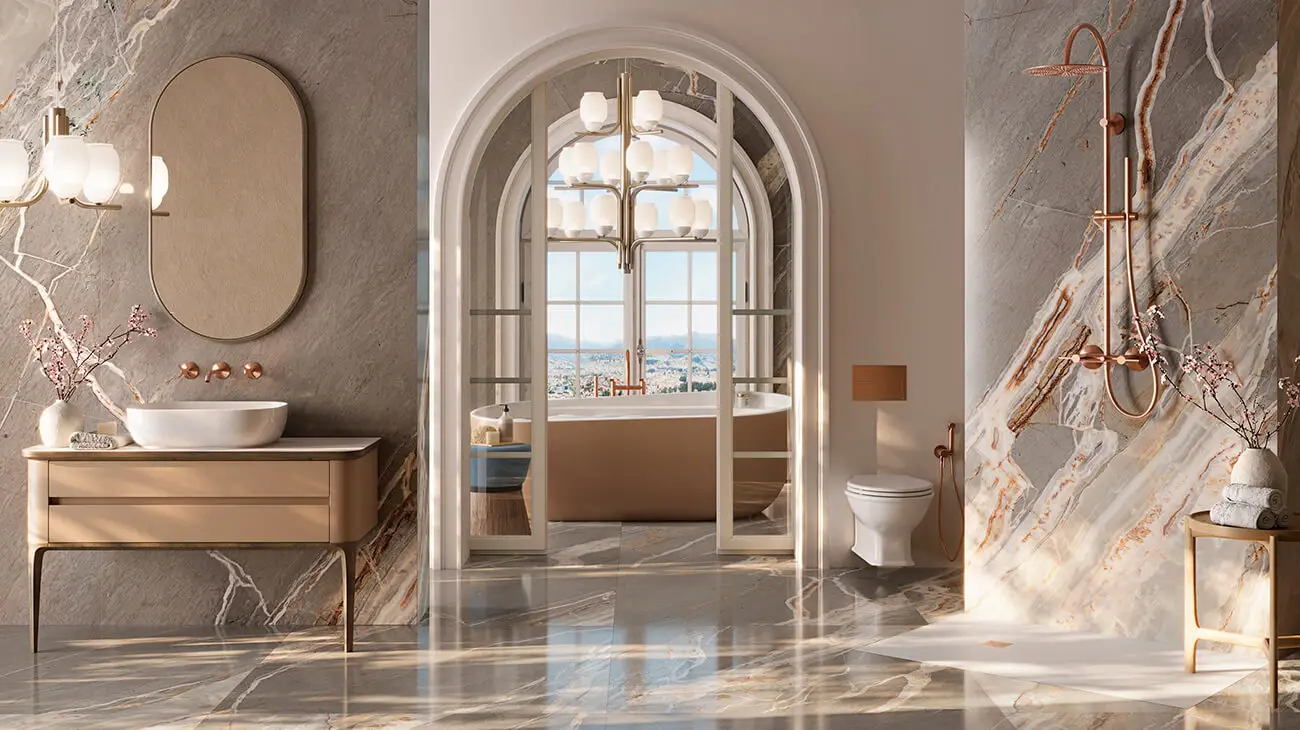 Badezimmer-Trends 2026: Die 15 wichtigsten Ideen für Ihr modernes Bad 8 8 banyo superficies continuas porcelanosa grupo.jpg